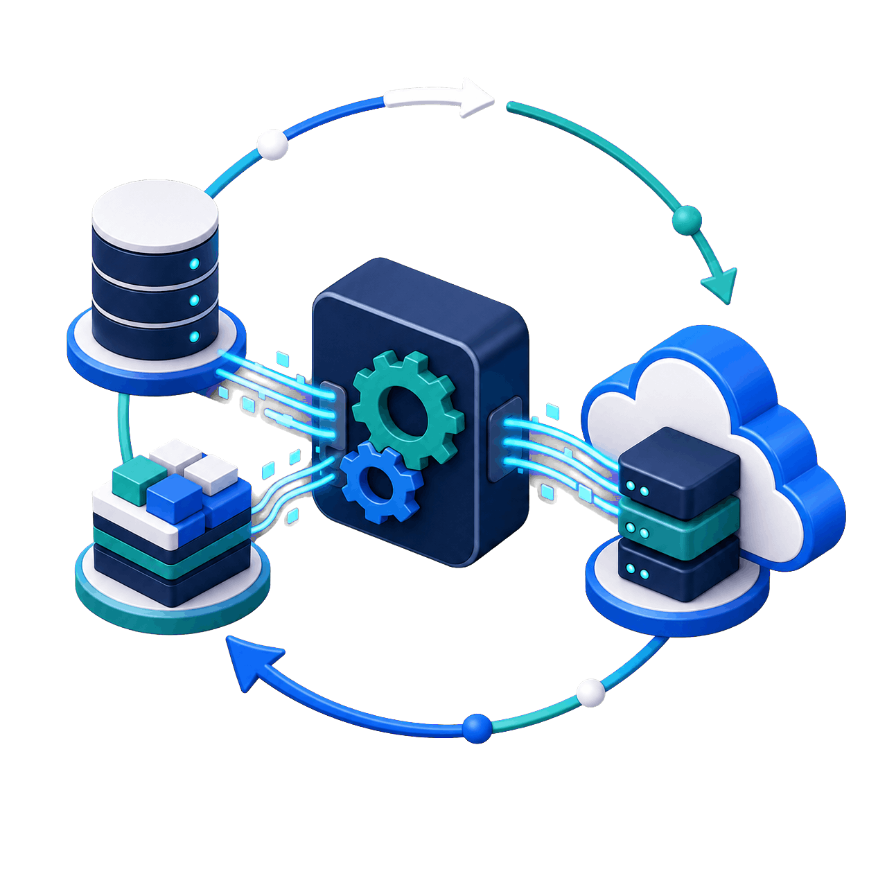 Oracle Cloud data conversion from source systems through transformation and cloud loading