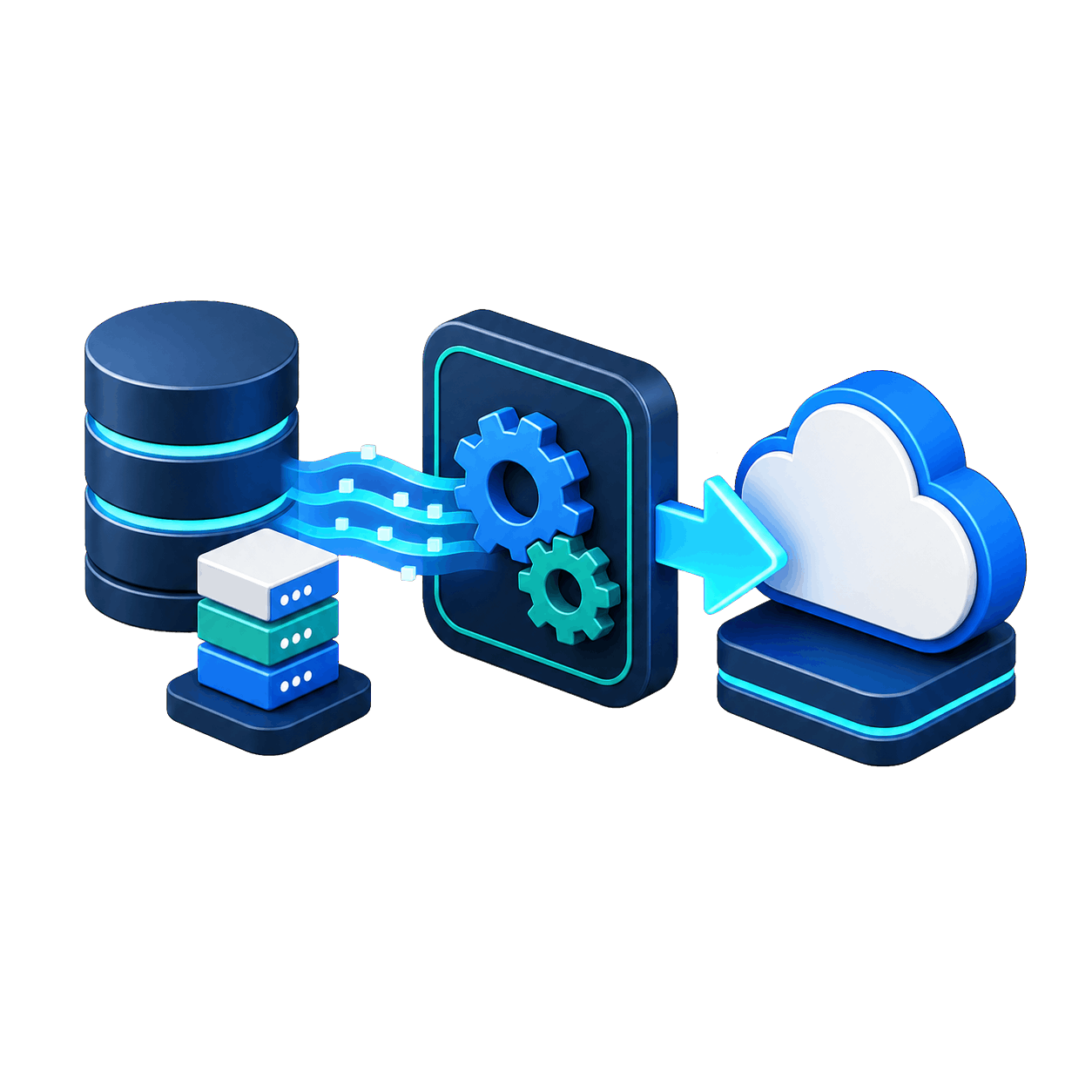 Oracle Cloud data conversion from source systems through transformation and cloud loading