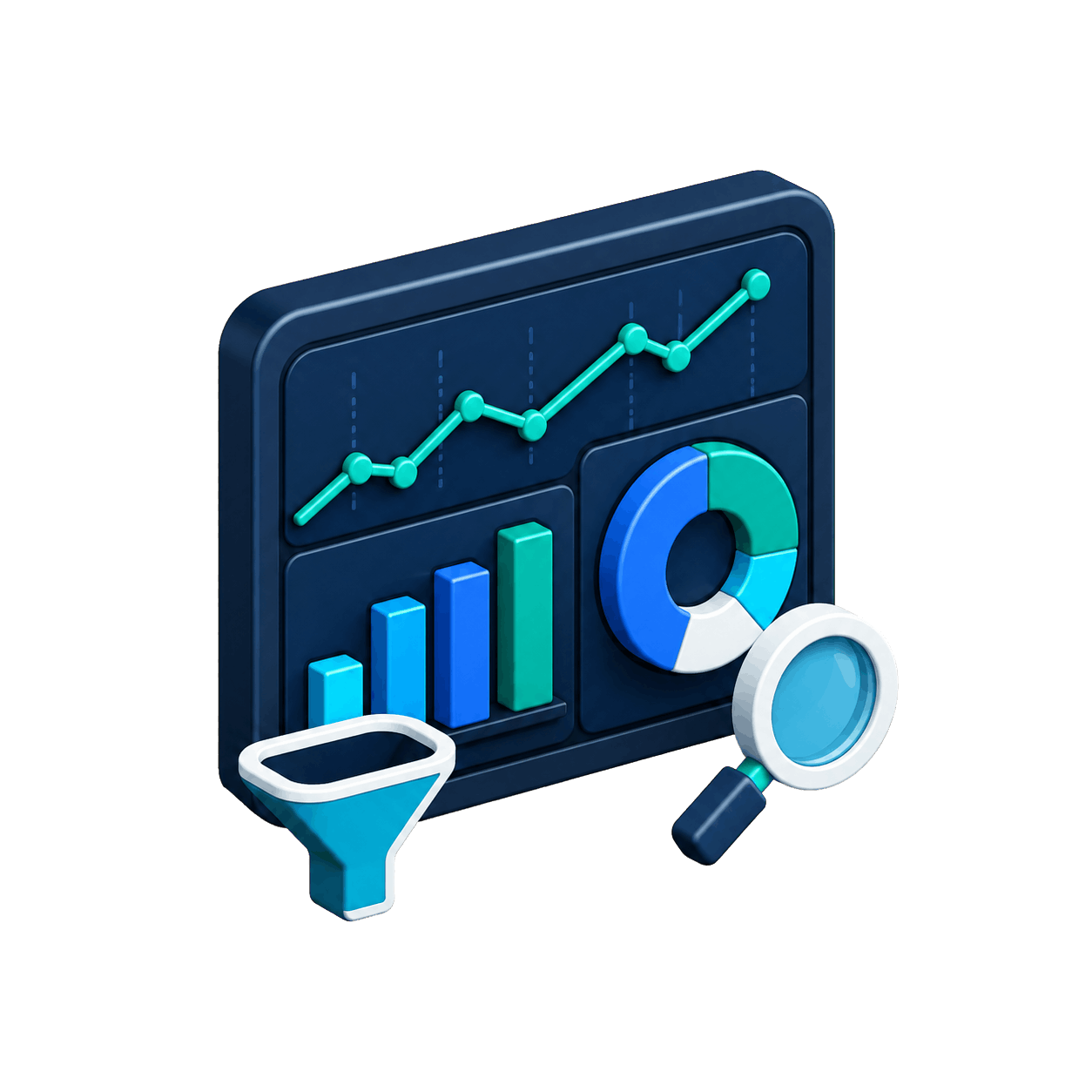 Oracle Cloud OTBI interactive analytics dashboard with charts and filters
