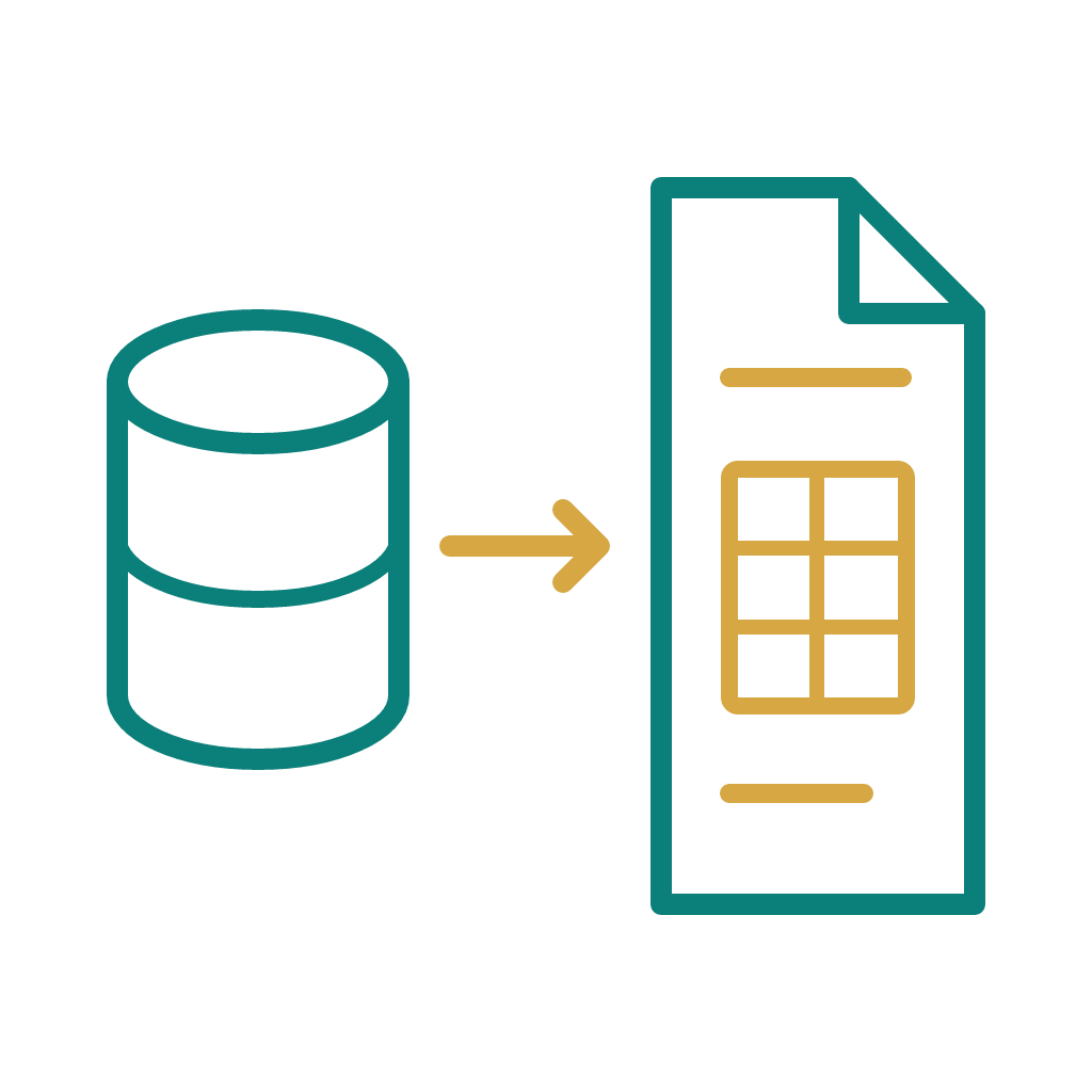 Data source converted into a formatted BI Publisher report