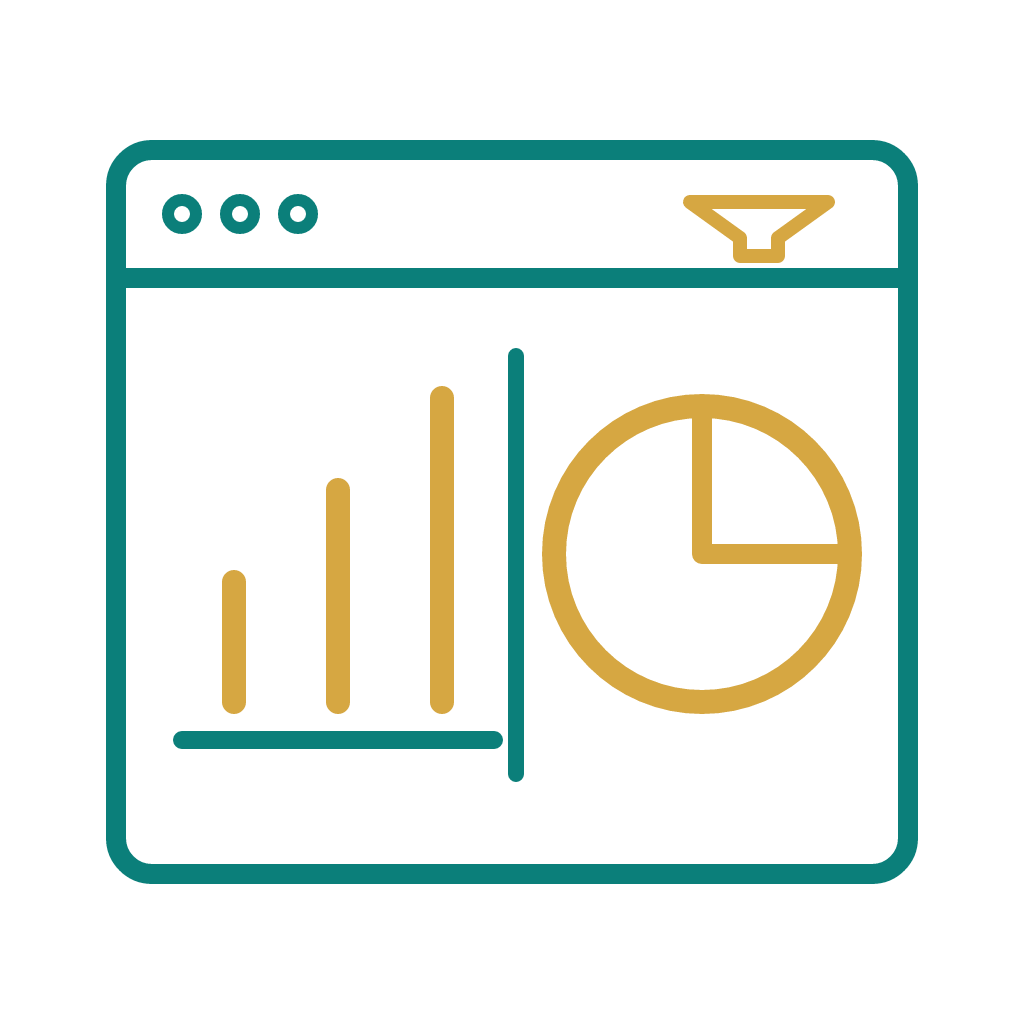 OTBI analytics dashboard with interactive charts and filters